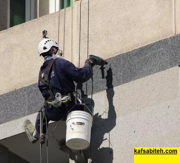 پیچ کردن سنگ نمای ساختمان در تهران 